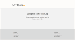 Desktop Screenshot of hjem.no