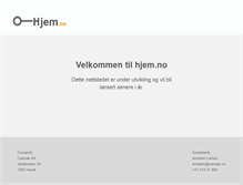 Tablet Screenshot of hjem.no